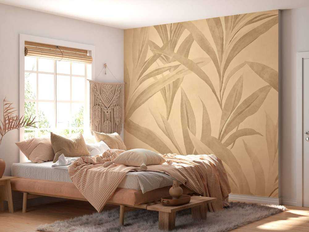 Charme des feuilles exotiques calmes.