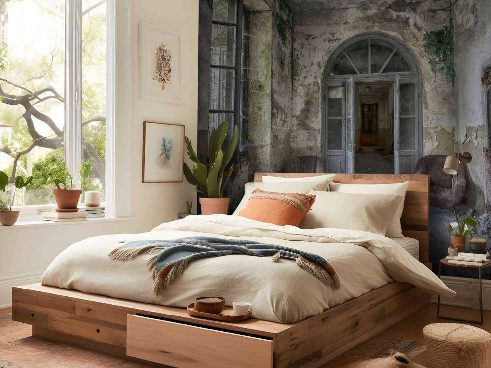 Couloir dans une maison abandonnée