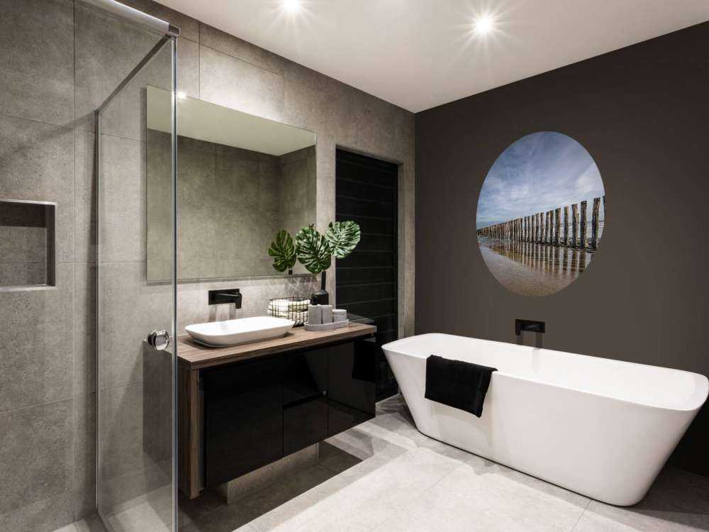 Brise-lames en bois sur la côte près de Cadzand-bad - NL