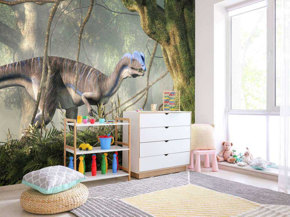 Dinosaures dans la forêt