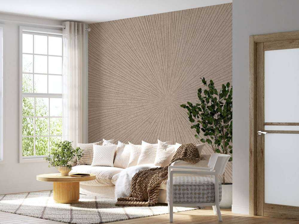 Lignes texturées en beige