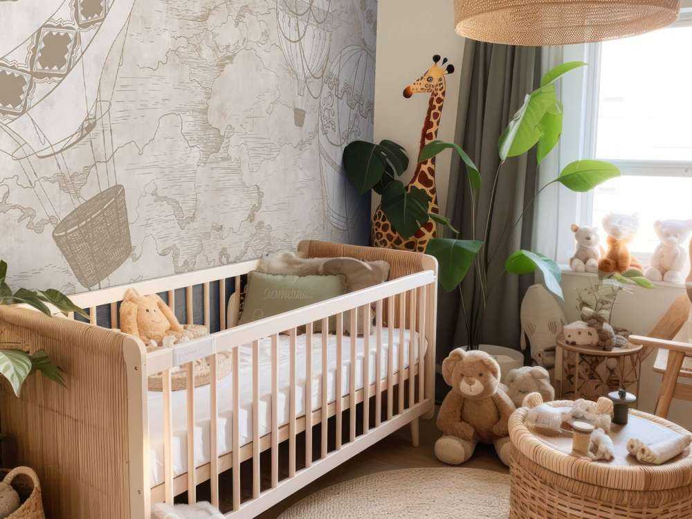 Montgolfières au-dessus de la ville