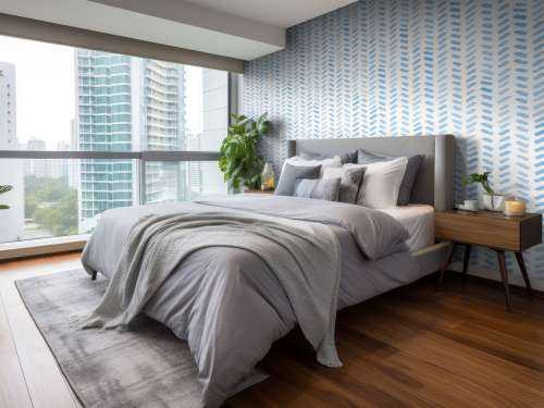 Motif Tirets bleus