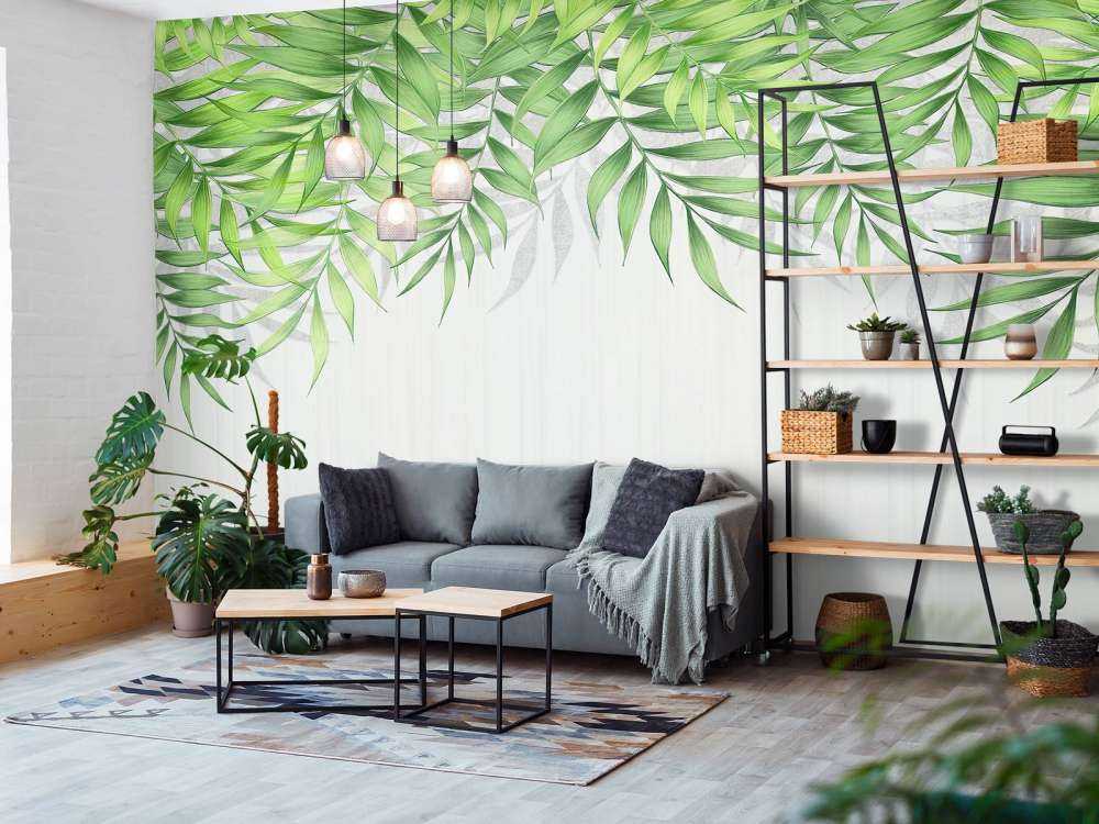 Texture de feuilles tropicales