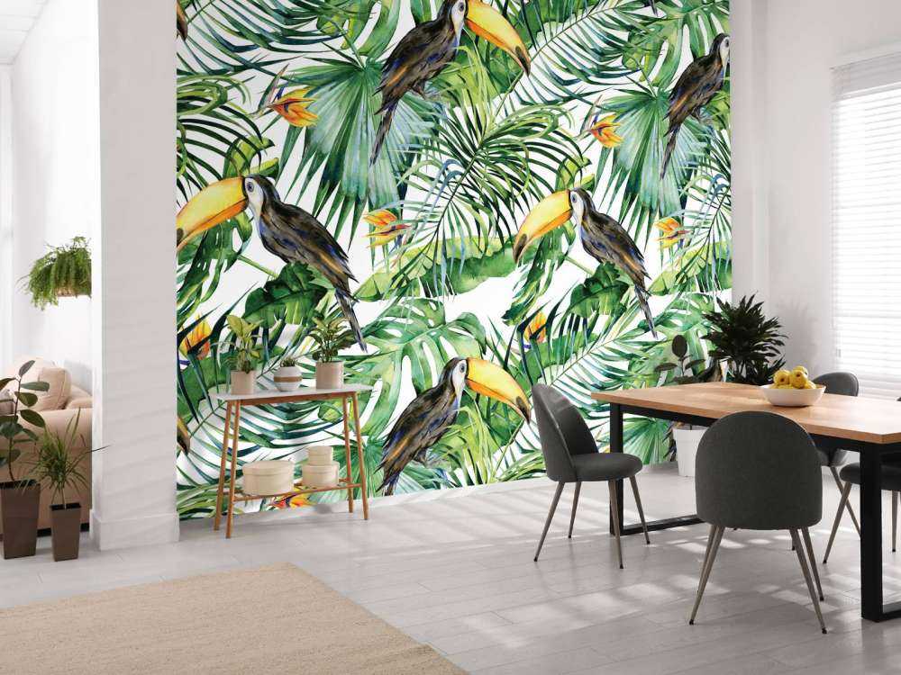 Toucan entre les feuilles