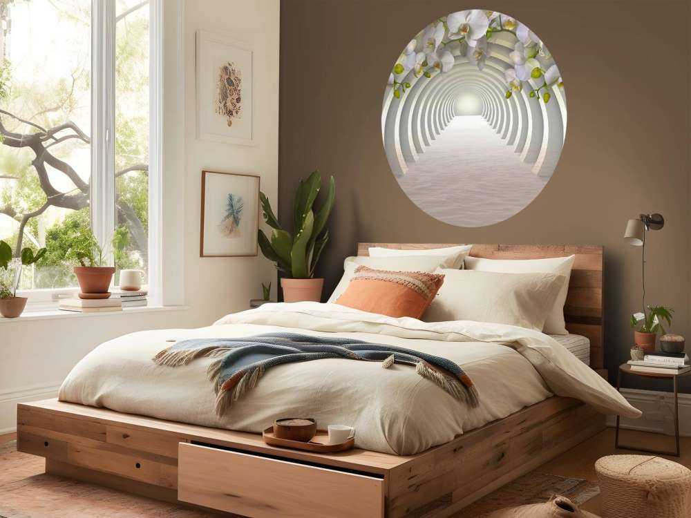 Tunnel avec orchidées