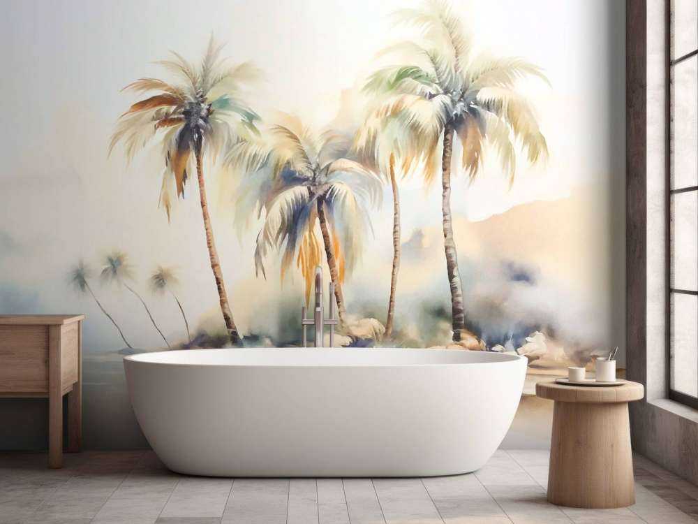 Serene tropical island summer escape