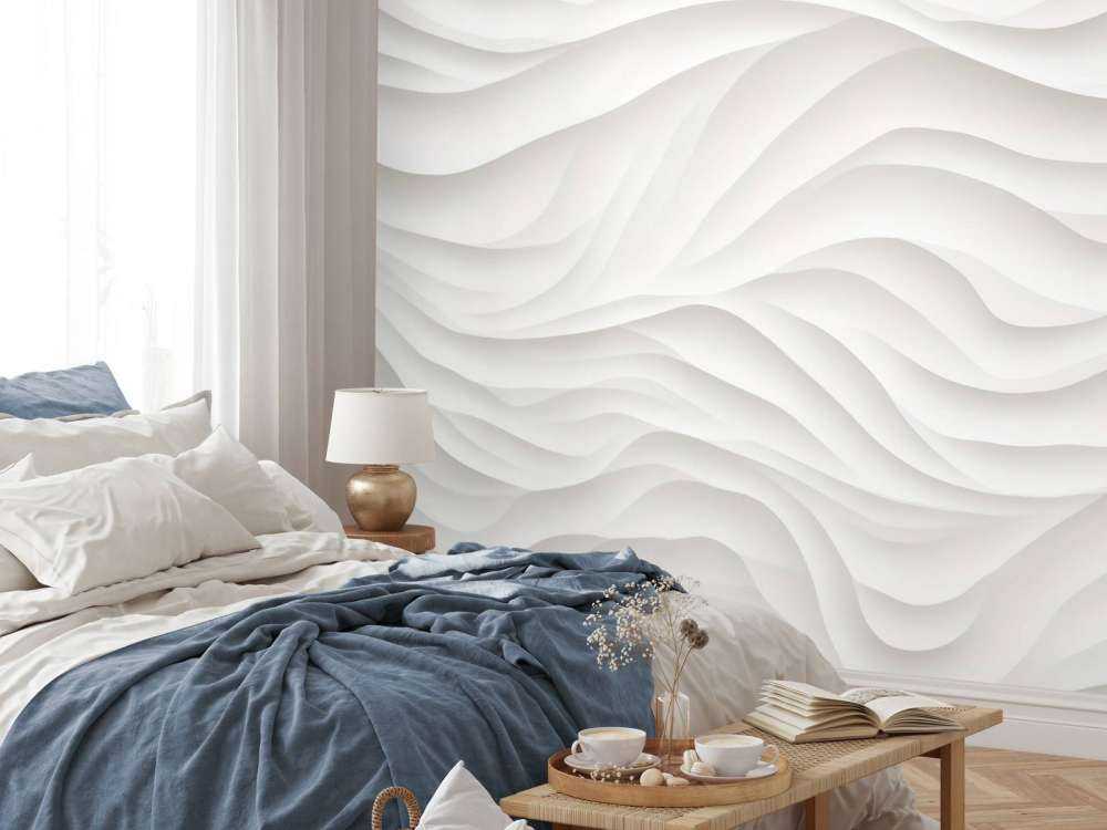 Texture artistique de sculpture tout en blanc