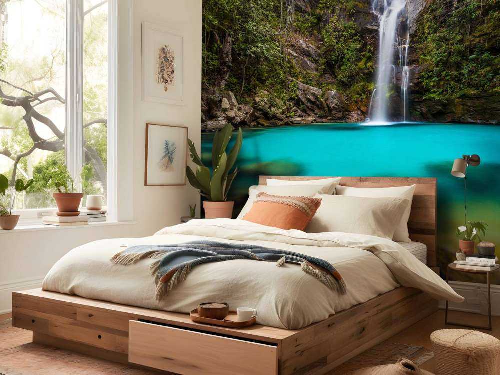 Chute d'eau turquoise