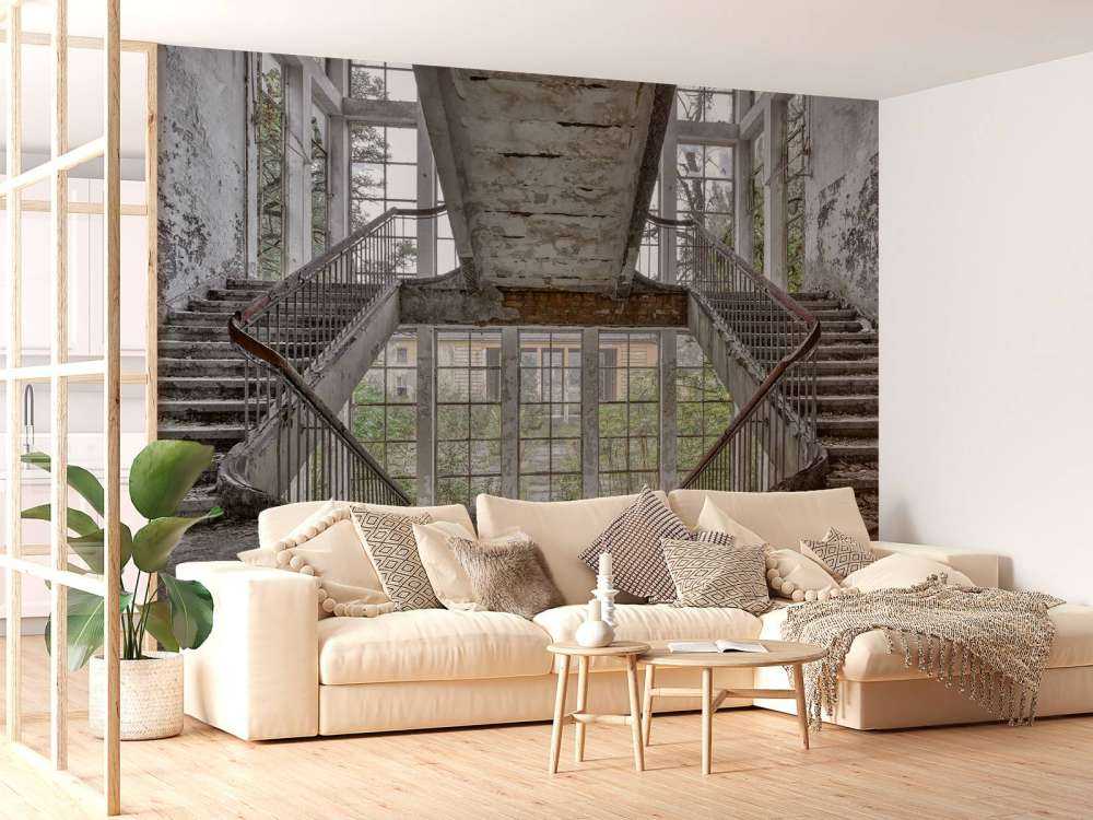 Cage d'escalier déserte