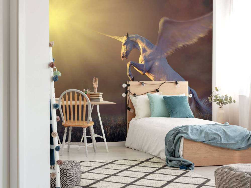 Licorne avec des ailes