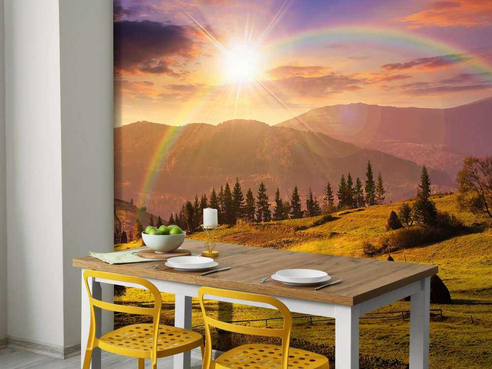 Meules&#x20;de&#x20;foin&#x20;dans&#x20;un&#x20;paysage&#x20;de&#x20;montagne