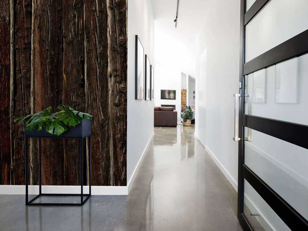 Bois brut avec clous