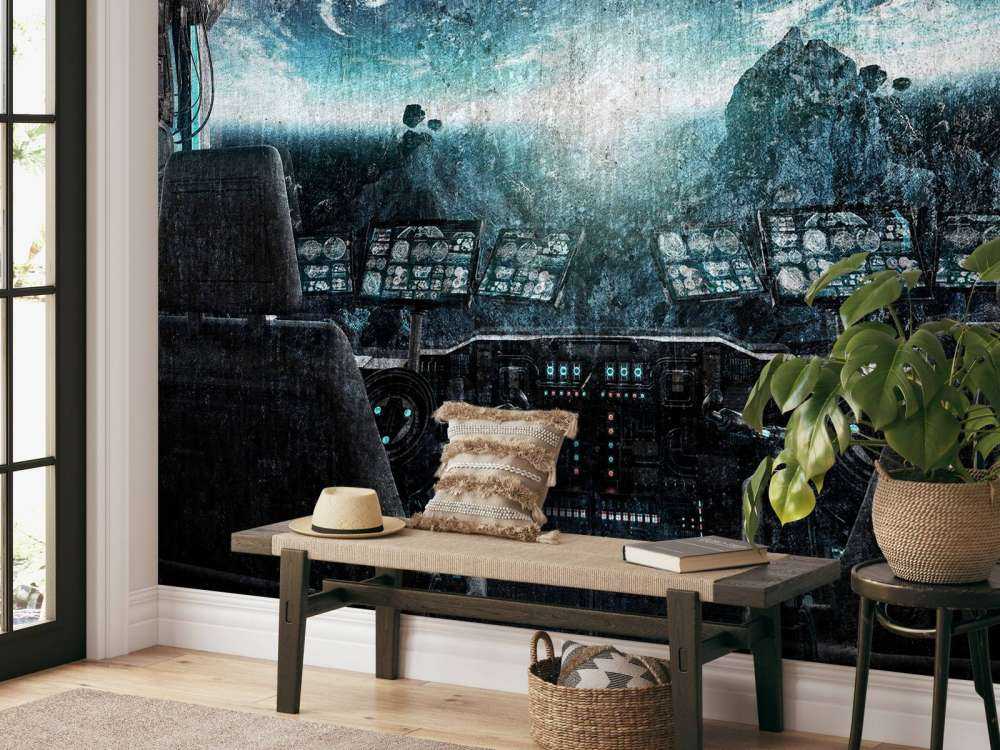 Cockpit d'un vaisseau spatial