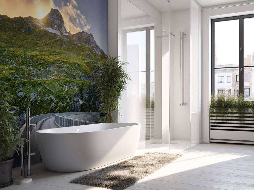 Coucher de soleil sur un réservoir