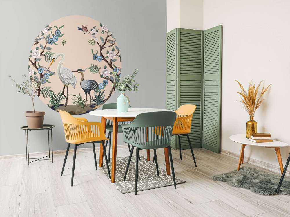 Des hérons colorés