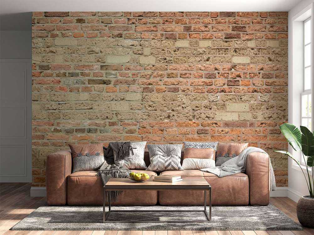 Mur avec différentes briques