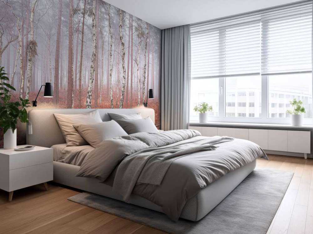 Forêt brumeuse abandonnée