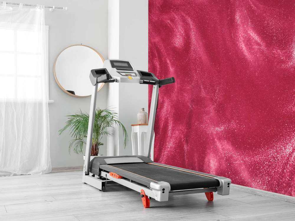 Particules de paillettes roses