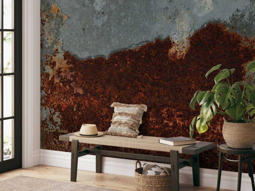 Structure rouillée métal