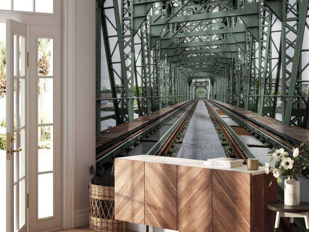 Pont ferroviaire monumental De Hef à Rotterdam  