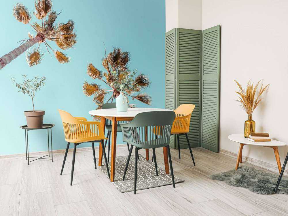 Palmiers avec ciel bleu