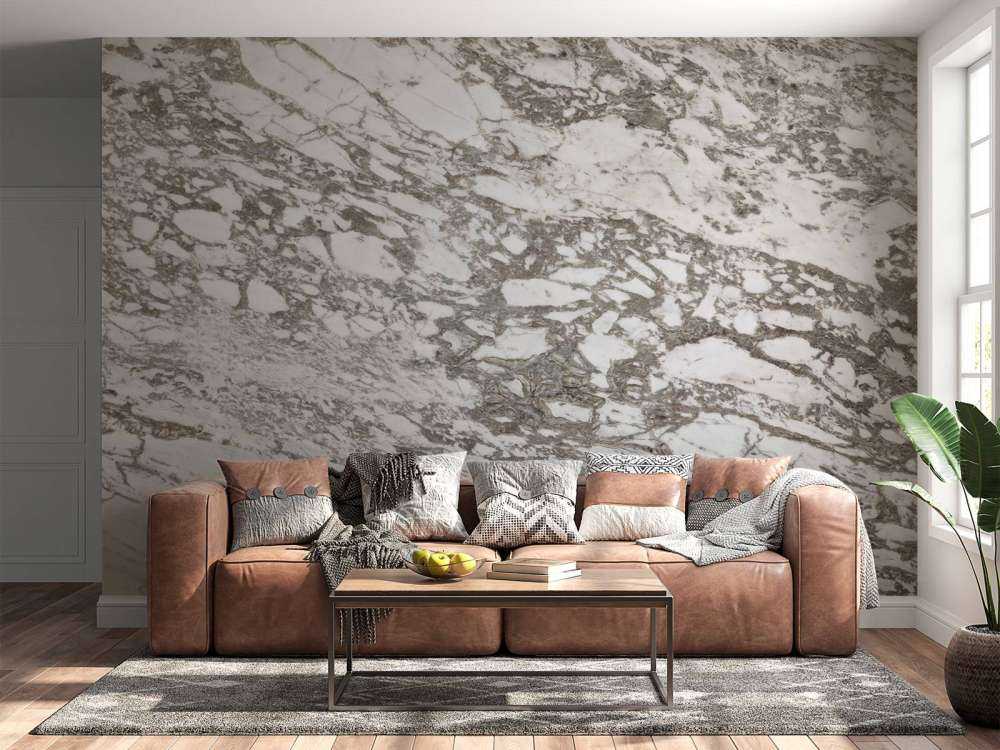 Marbre blanc à structure grossière