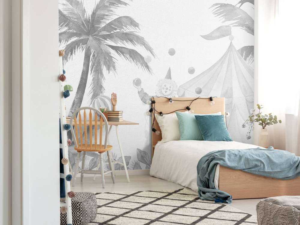 Joyeux animaux de cirque gris