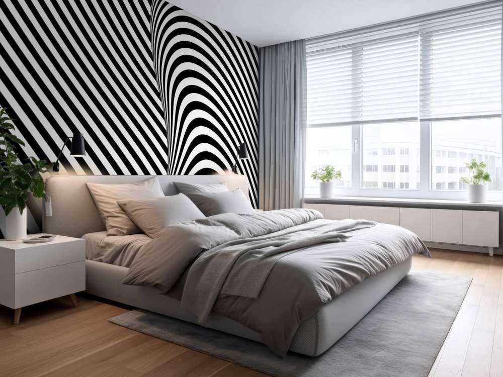 Black and white op art