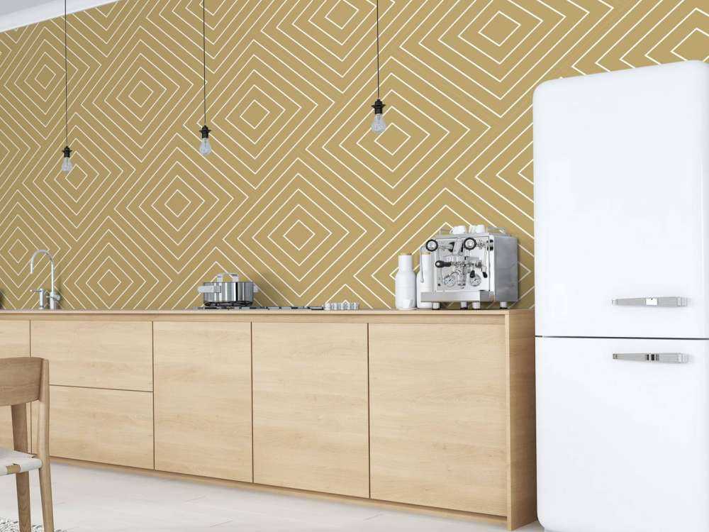 Motif en chevron, or