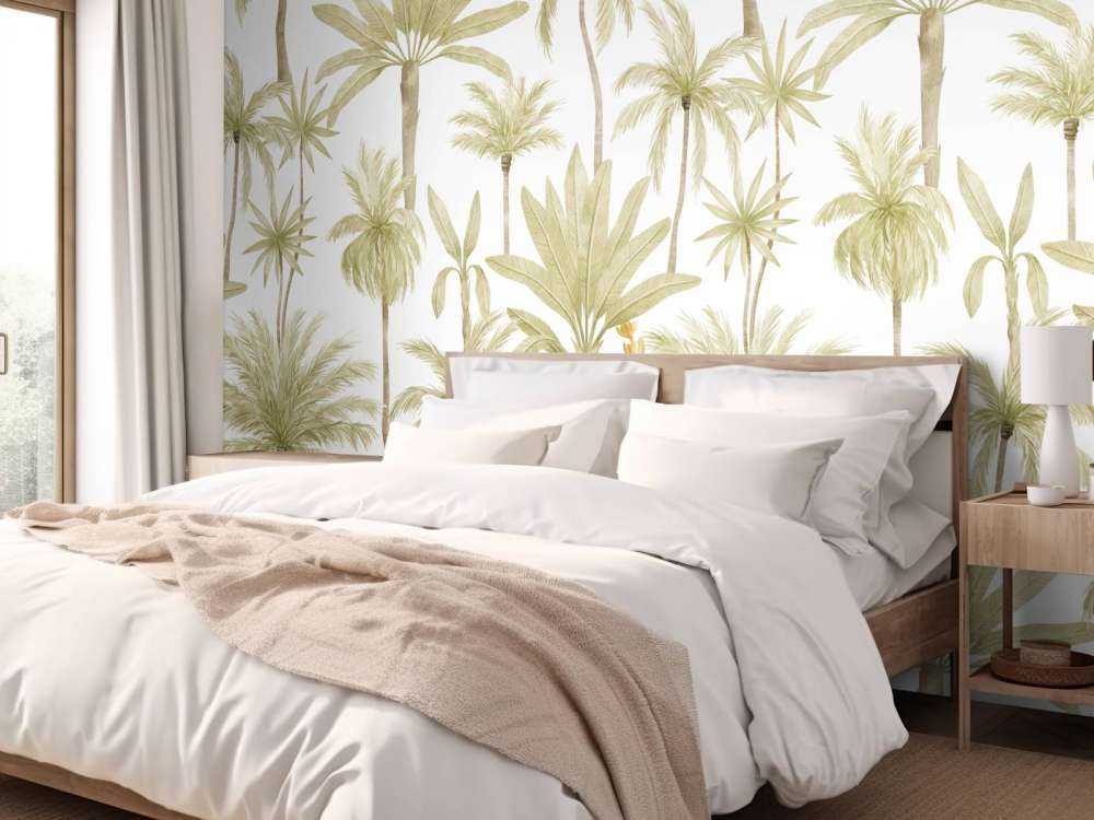 Arbres tropicaux en aquarelle