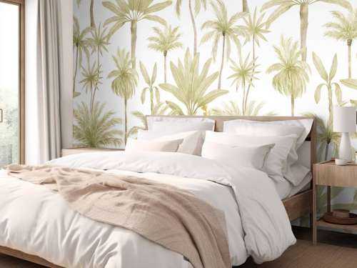 Arbres tropicaux en aquarelle