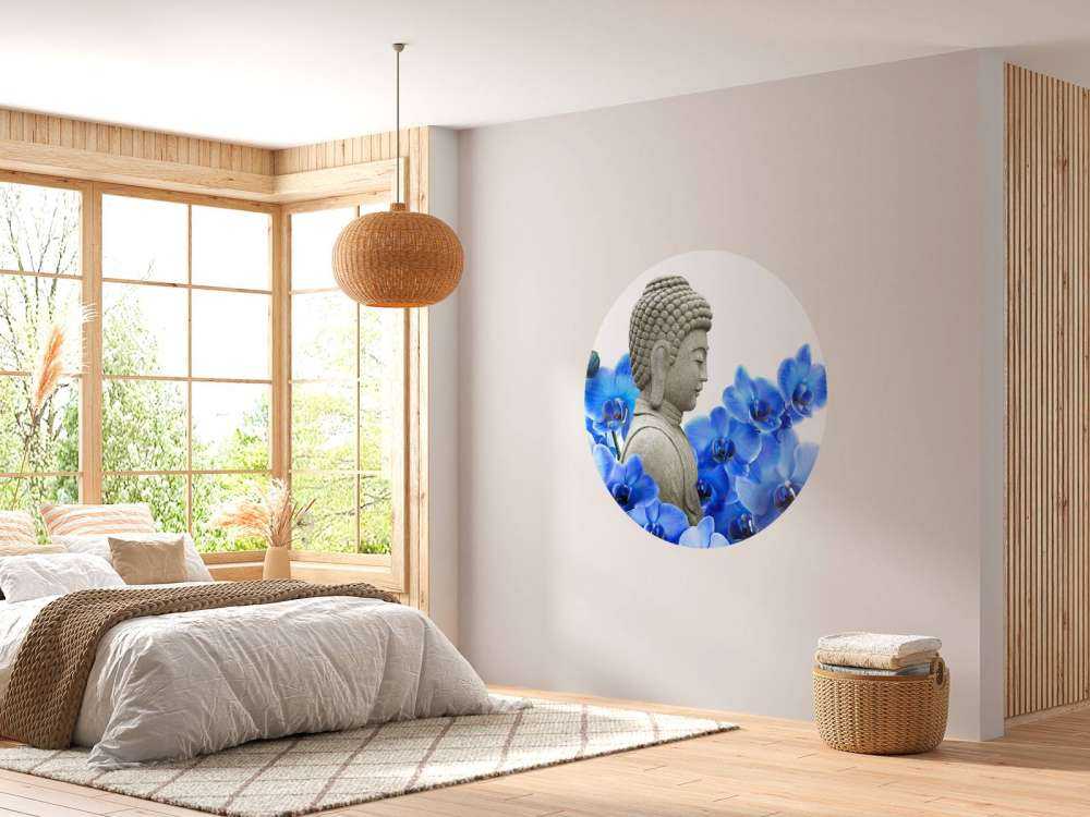 Bouddha et les orchidées