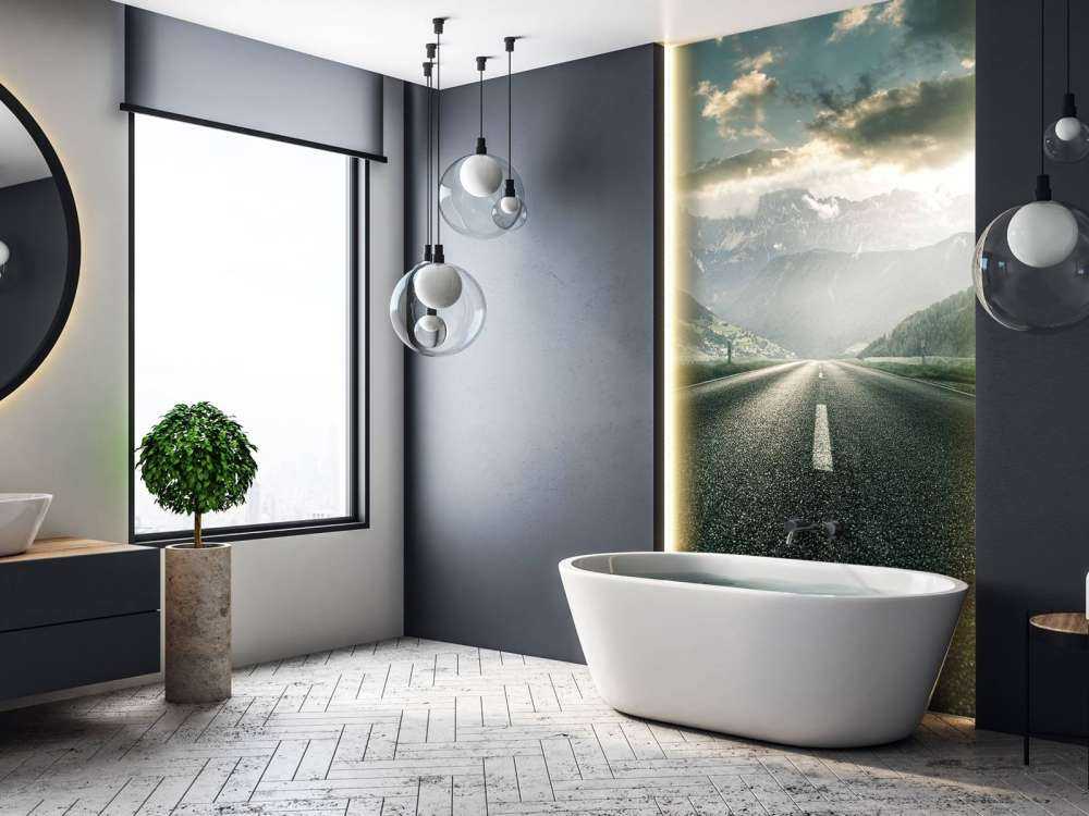 Route dans un paysage montagneux