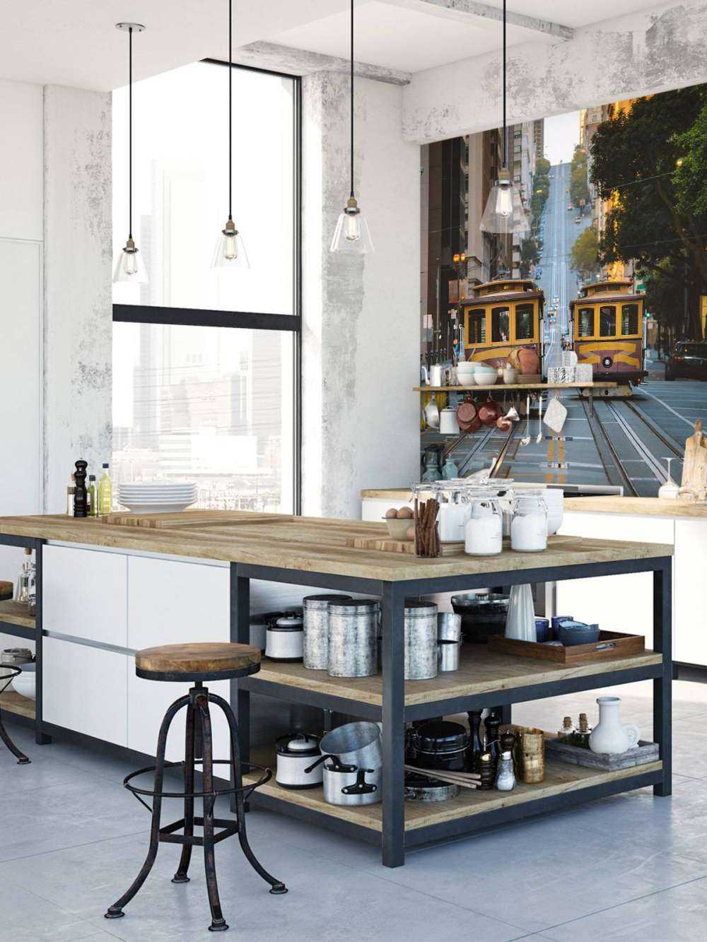 Tramways jaunes à San Francisco, États-Unis