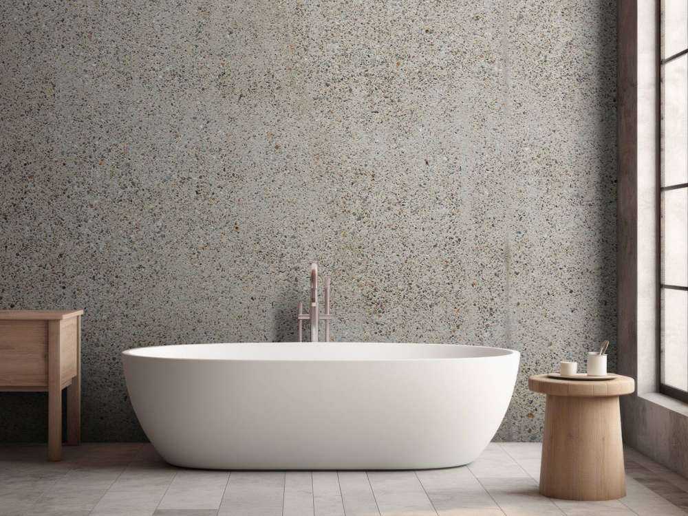 Béton avec grosses pierres