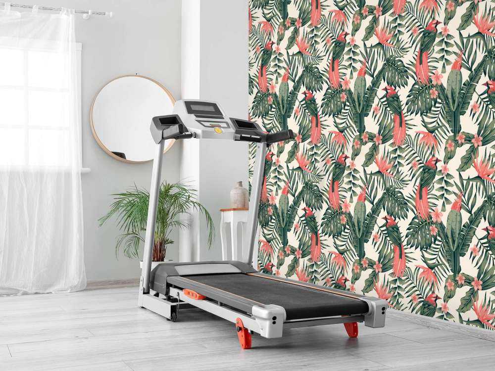 Plantes, fleurs et oiseaux tropicaux