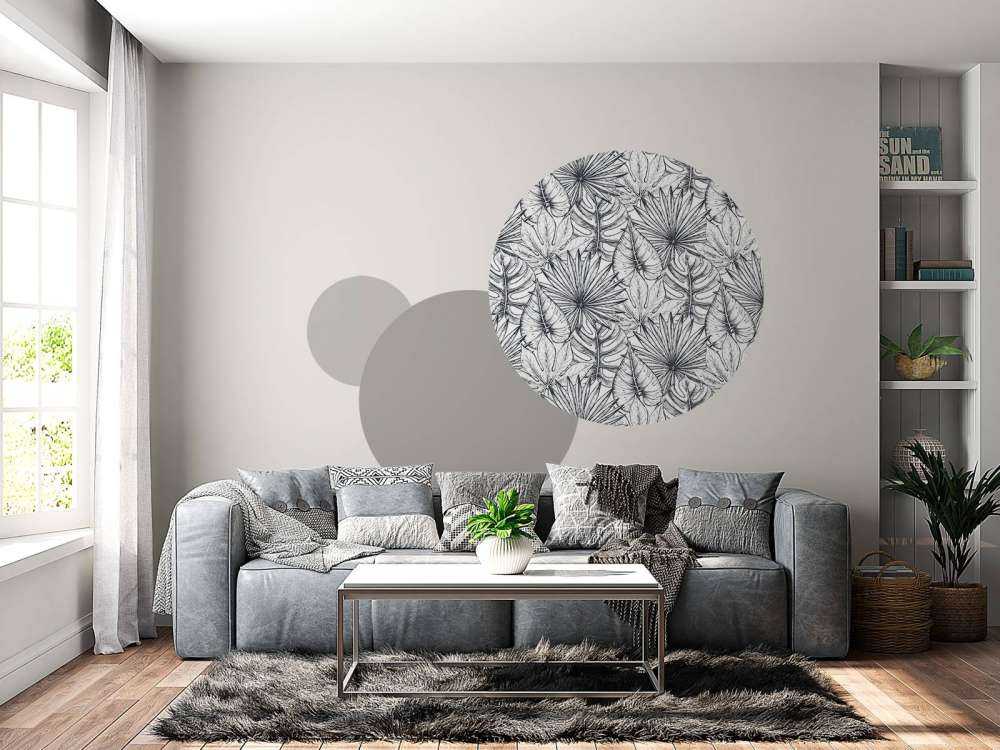 Feuilles blanches dessinées