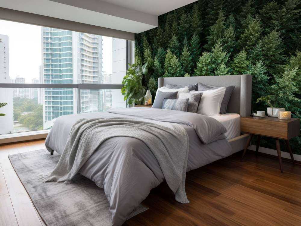 Les sapins de Douglas vus d'en haut