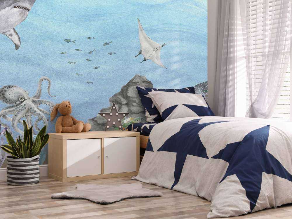 Le monde sous-marin avec les requins