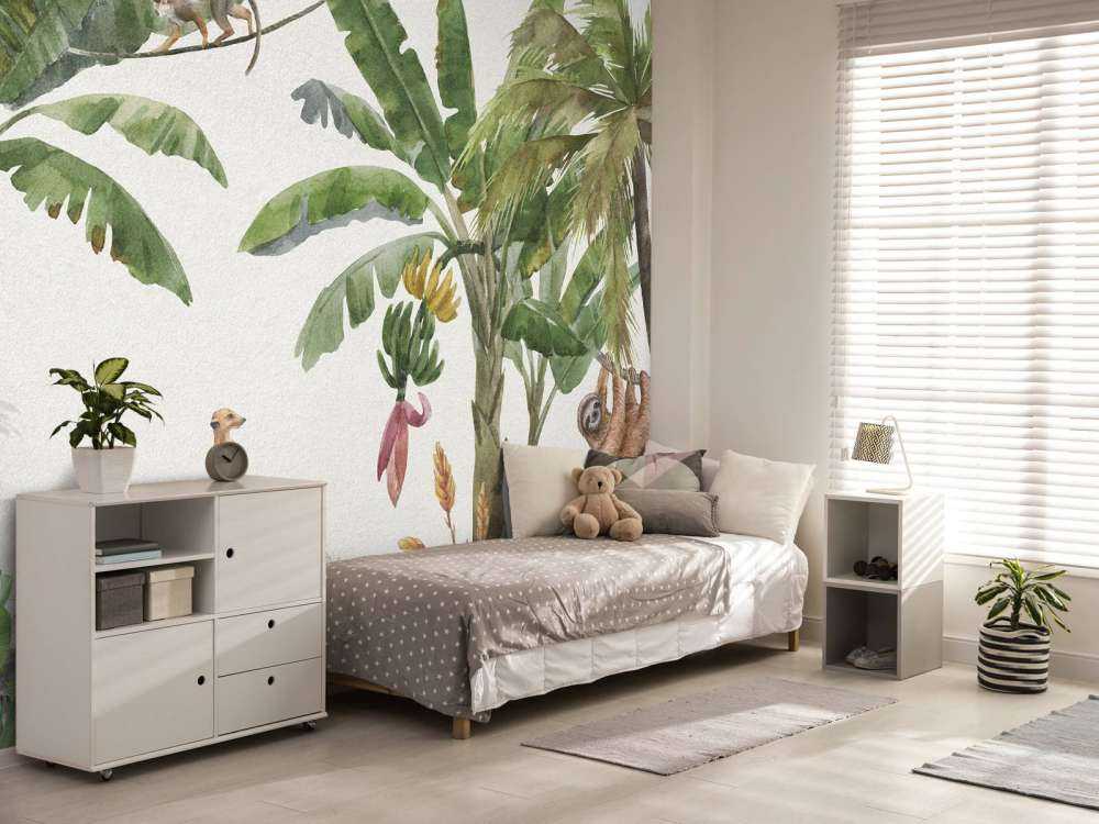 Jungle avec des animaux colorés