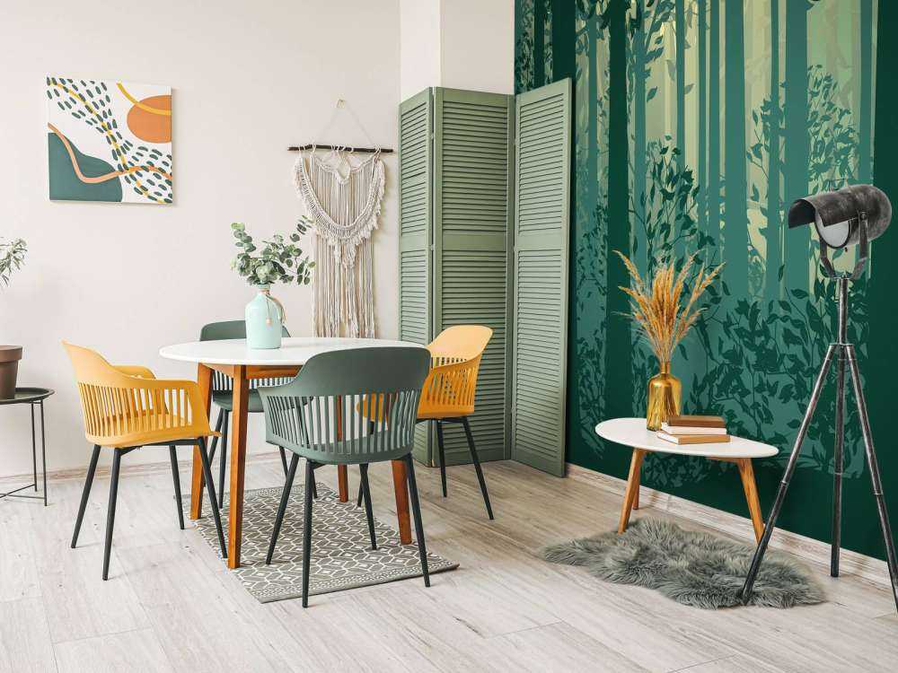 Paysage forestier abstrait