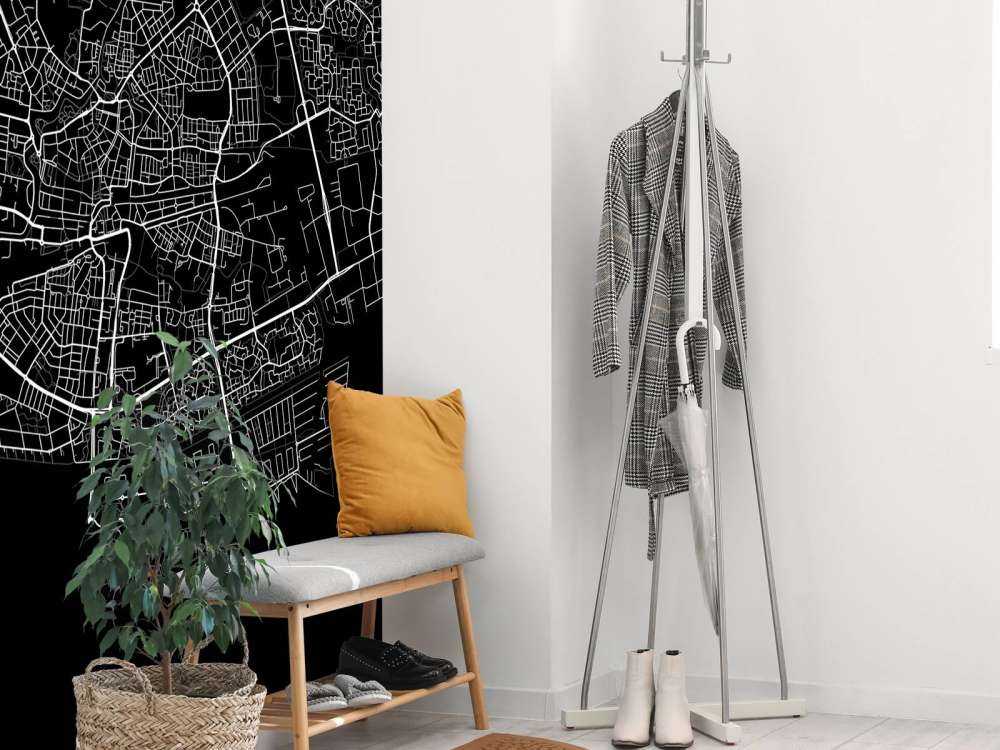 Carte de Leeuwarden, noir