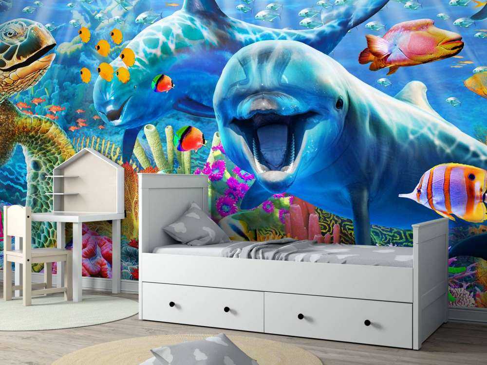 Papier Peint Panoramique Underwater Fun Panorama