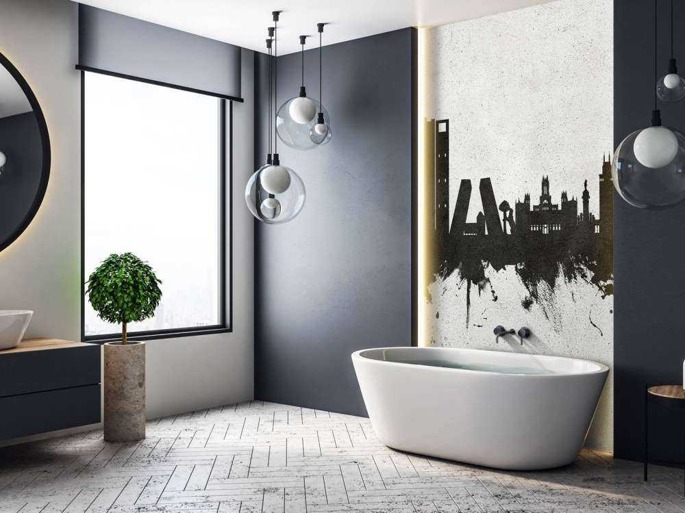 Aquarelle skyline, Madrid