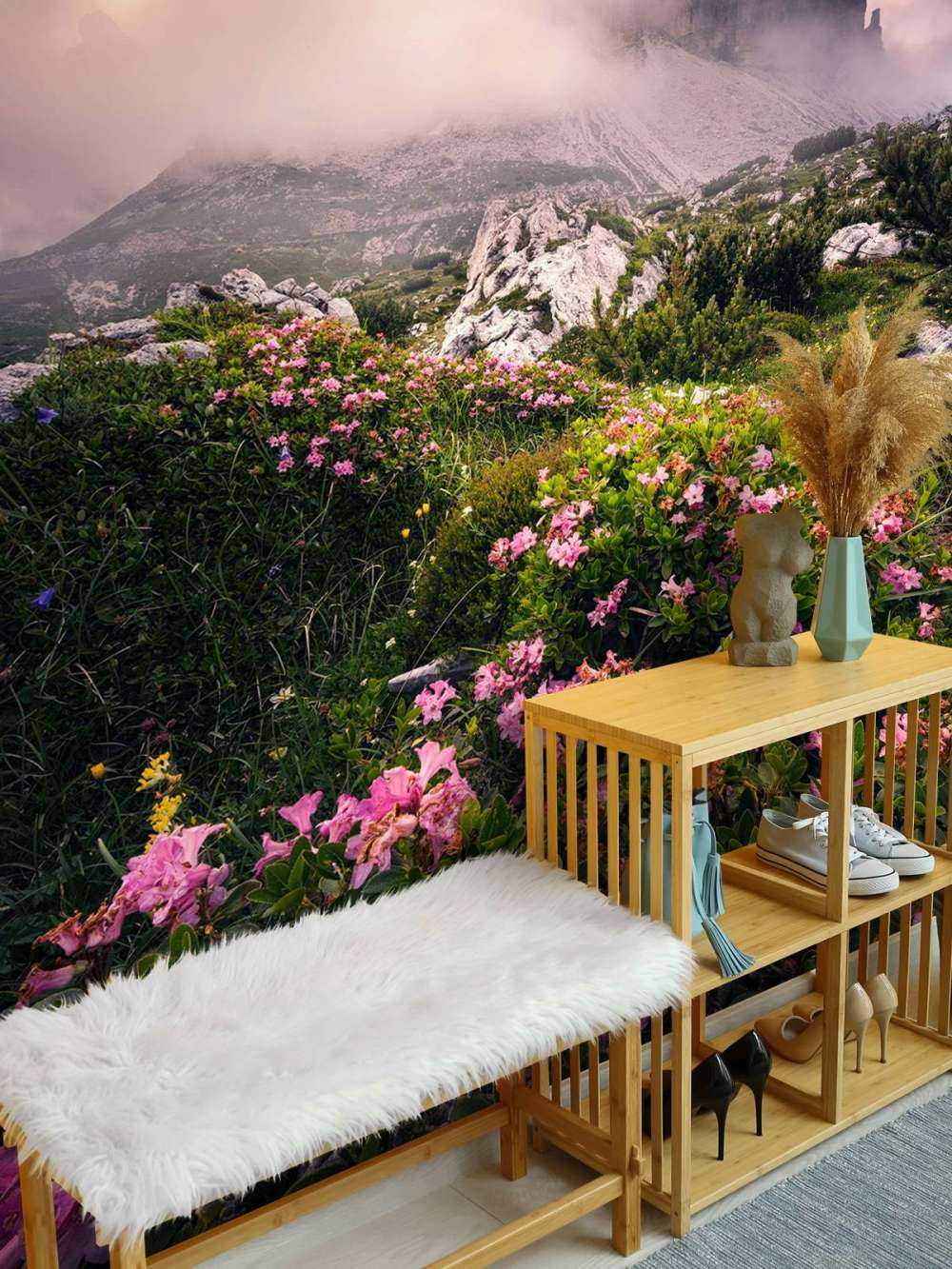 Beauté des fleurs dans les Dolomites