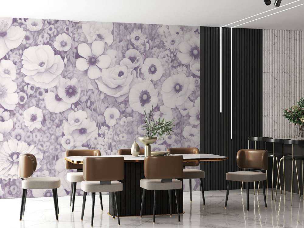 Conte de coquelicot monochrome rose