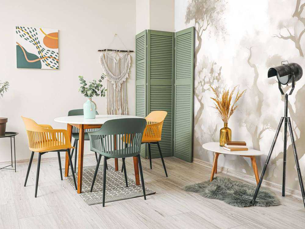 Arbres en fleurs gris