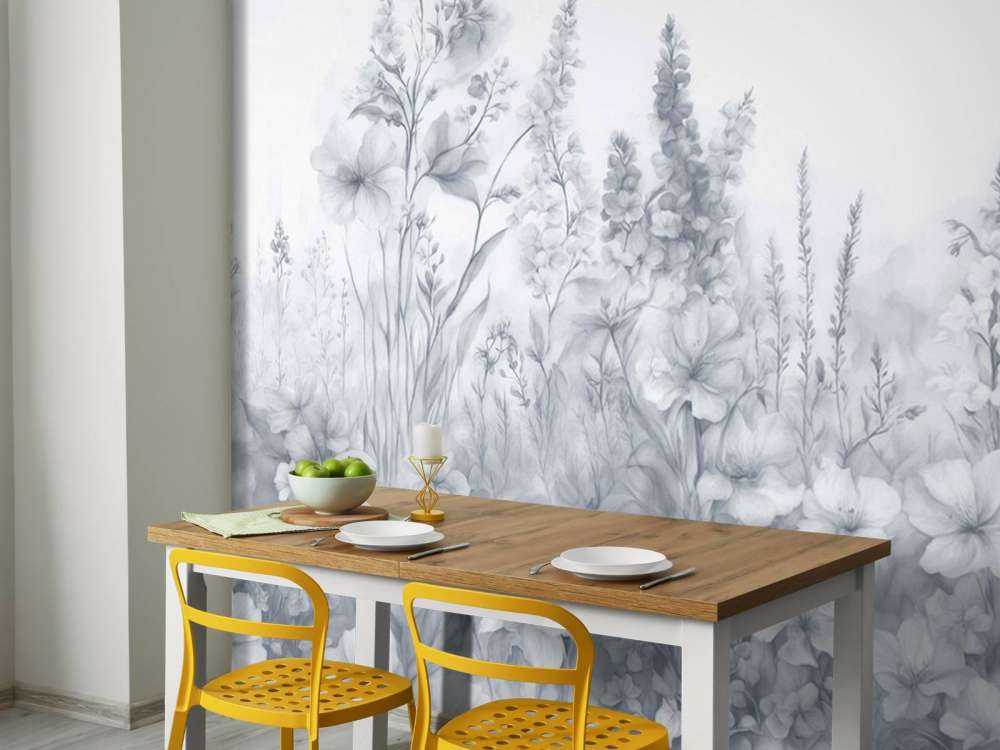 Jardin anglais tendre - bleu