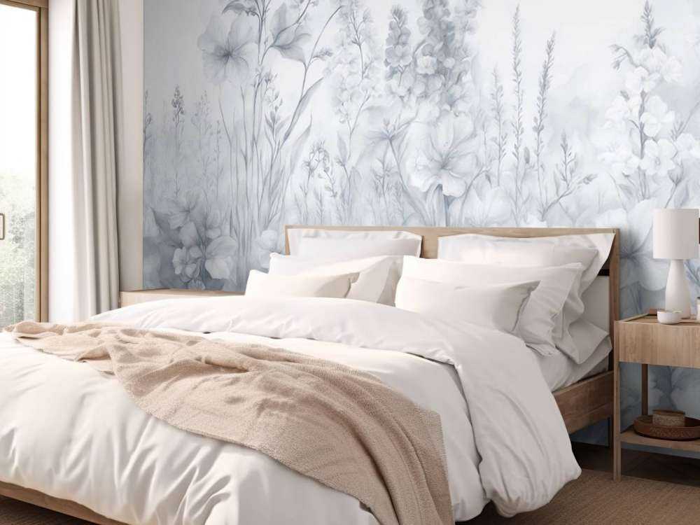 Jardin anglais tendre - bleu